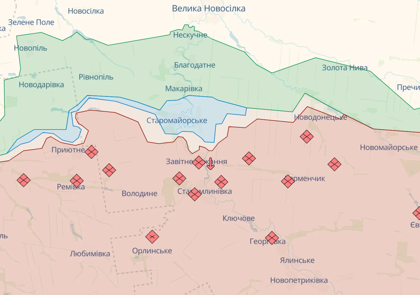 DeepState: ЗСУ просунулись біля Роботиного та Урожайного